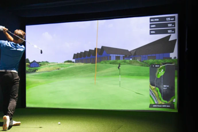 Golf impact scherm